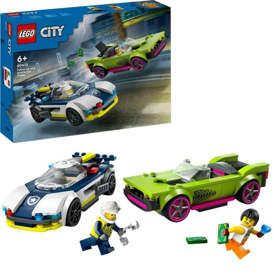 LEGO City 60415 Politiewagen en Snelle Autoachtervolging< Lego Verjaardagscadeaus|Lego Voertuigen