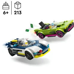 LEGO City 60415 Politiewagen en Snelle Autoachtervolging< Lego Verjaardagscadeaus|Lego Voertuigen