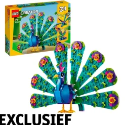 LEGO Creator 31157 3-in-1 Exotische Pauw< Lego Verjaardagscadeaus|Lego Exclusief Assortiment