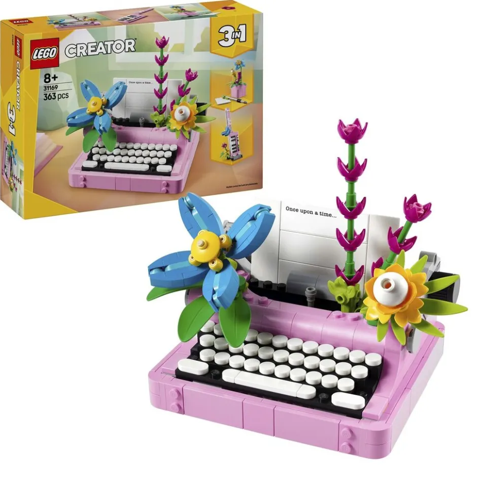 LEGO Creator 31169 Typemachine met Bloemen< Lego Verjaardagscadeaus|Lego Creator