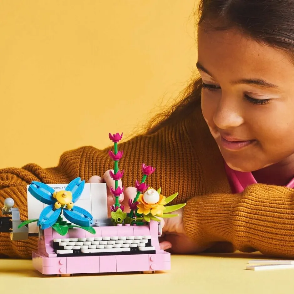 LEGO Creator 31169 Typemachine met Bloemen< Lego Verjaardagscadeaus|Lego Creator