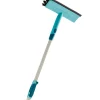 Brush Window Cleaner Raamwisser (28 cm) met Borstel en Telescoopsteel|Leifheit Best