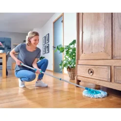Leifheit Clean Twist Dweil Set Disc Mop Ergo met Emmer en Uitwringsysteem< Dweilen En Vloerwissers