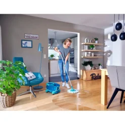 Leifheit Clean Twist Dweil Set Disc Mop Ergo met Emmer op Wieltjes en Uitwringsysteem< Dweilen En Vloerwissers