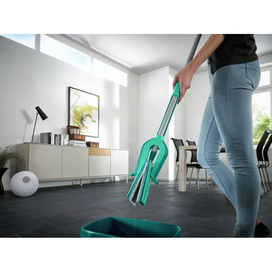 Picobello M Micro Duo Vloerwisser (33 cm) met Steel en Uitwringsysteem|Leifheit New