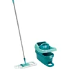 Profi XL Dweil Set Micro Duo Vloerwisser (42 cm) met Emmer op Wieltjes en Voetpers|Leifheit Sale