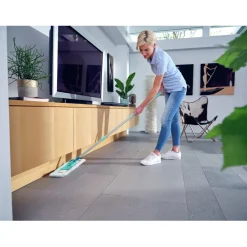 Profi XL Dweil Set Micro Duo Vloerwisser (42 cm) met Emmer op Wieltjes en Voetpers|Leifheit Sale