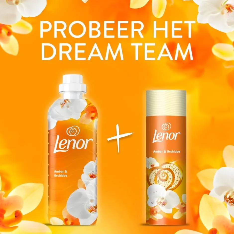 Lenor Amber & Orchidee Wasverzachter< Wasverzachter