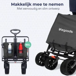 LifeGoods Opvouwbare Bolderkar< Buiten En Vrije Tijd