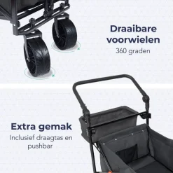 LifeGoods Opvouwbare Bolderkar< Buiten En Vrije Tijd