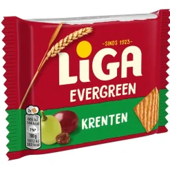 Liga Evergreen Krentenkoekjes Duopacks XL< Koek