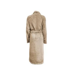 Linnick Flanel Fleece Badjas Uni<DAMES Heren Badjassen|Dames Badjassen