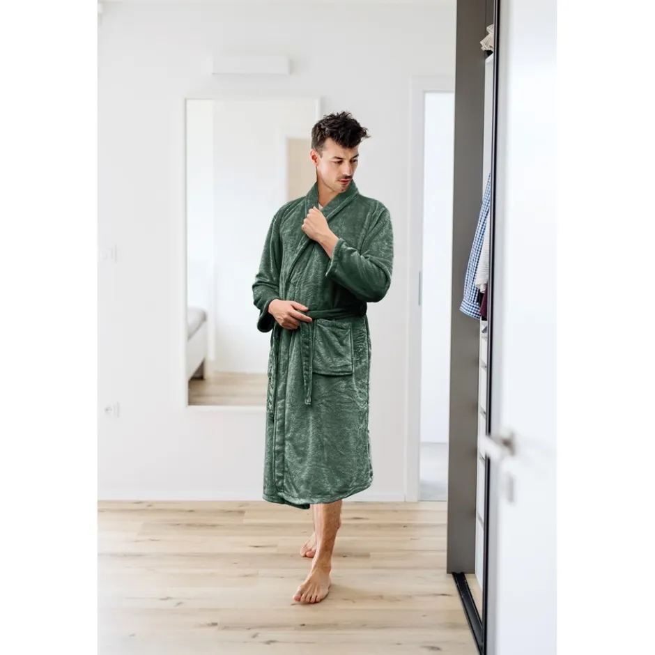 Flanel Fleece Badjas Uni|Linnick New