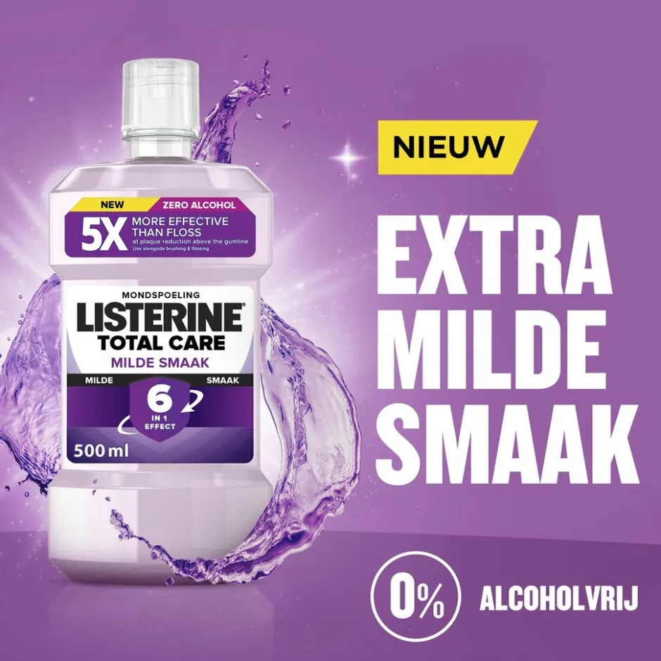 Total Care Milde Smaak Mondwater|Listerine Outlet