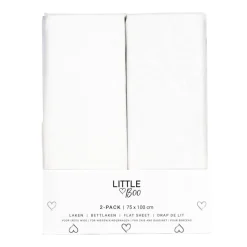 Little Boo 75x100 Laken 2-pack< Baby Beddengoed