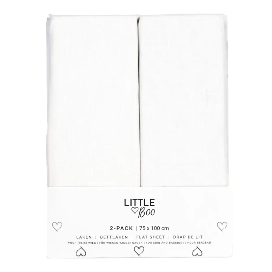 Little Boo 75x100 Laken 2-pack< Baby Beddengoed