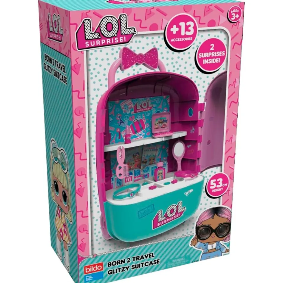 Surprise! Born 2 Travel Glitzy Suitcase|L.O.L. Best