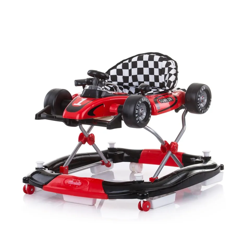 Chipolino Loopstoel 4-In-1 Racer Red< Loopstoelen