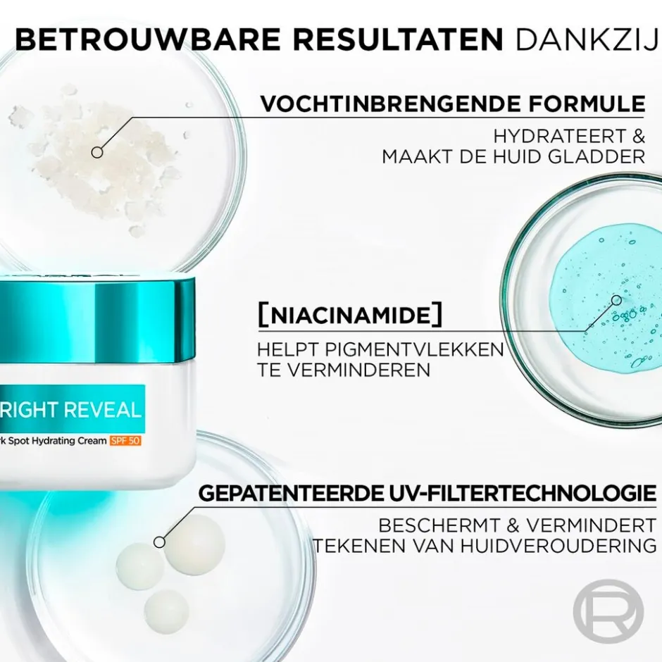 L'Oréal Paris Bright Reveal Dark Spot SPF50 Hydraterende Crème|L'Oreal Paris Best
