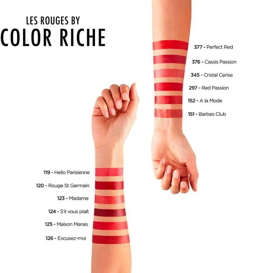 L’Oréal Paris Color Riche 345 Cristal Cerise Satin Lippenstift|L'Oreal Clearance