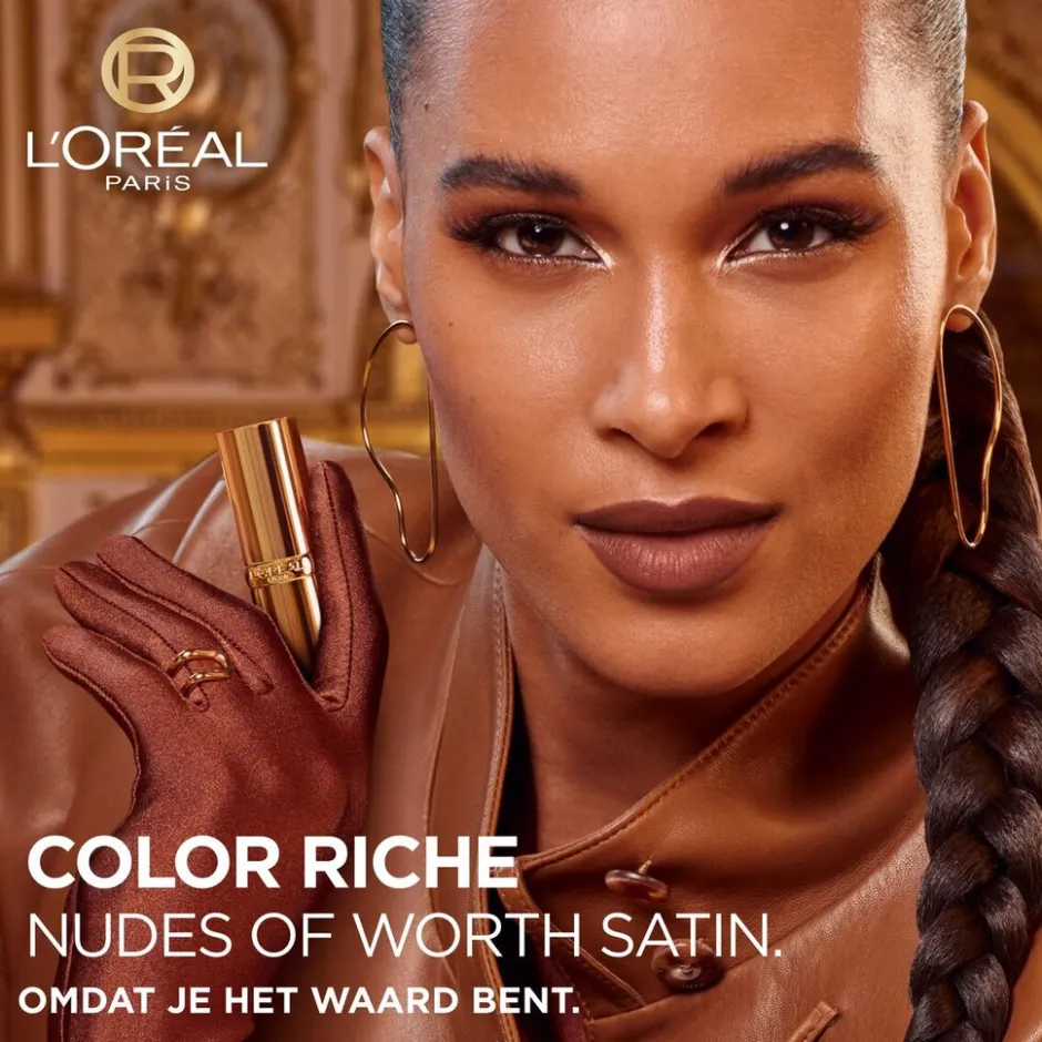 L'Oreal L'Oréal Paris Color Riche Nude Intense 635 Worth It Medium Satin Lippenstift< Lipmake-Up