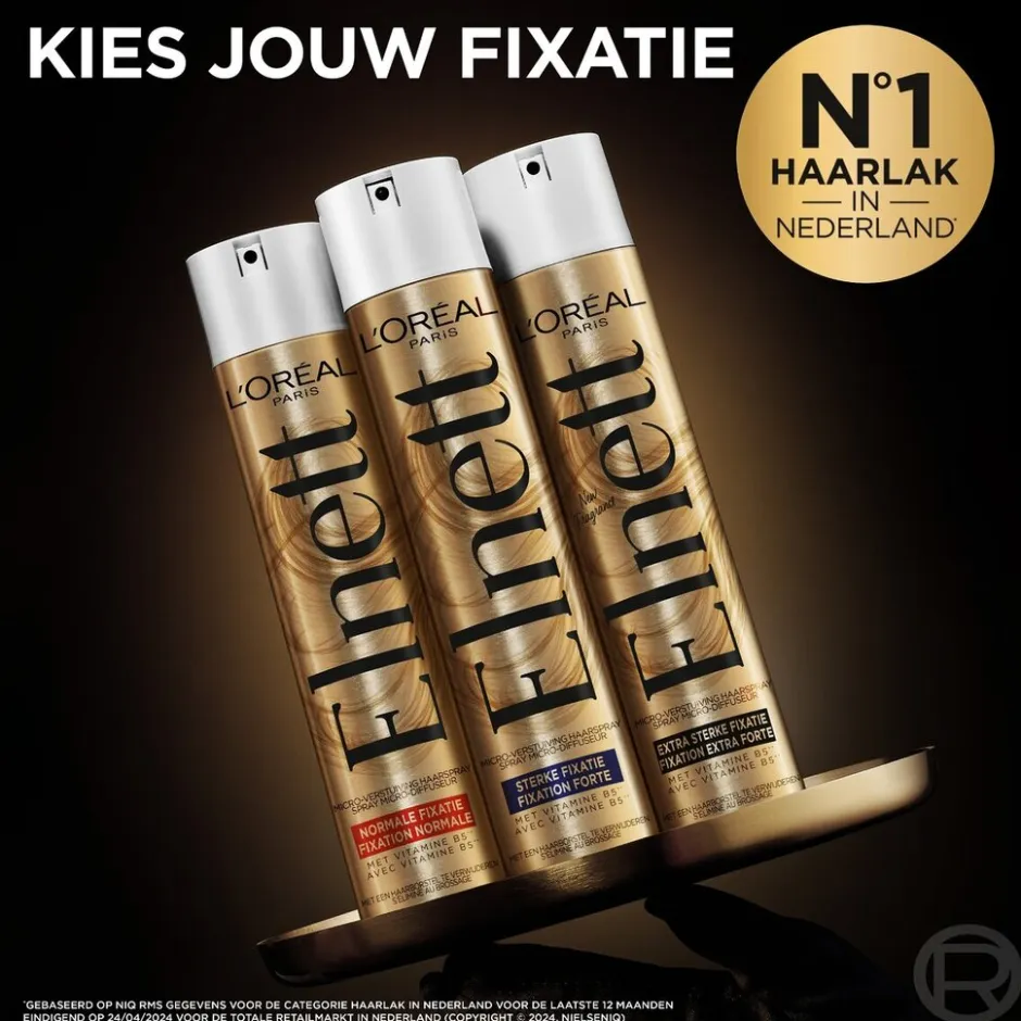 Elnett L'Oréal Paris Satin Sterke Fixatie Haarlak< Haarlak