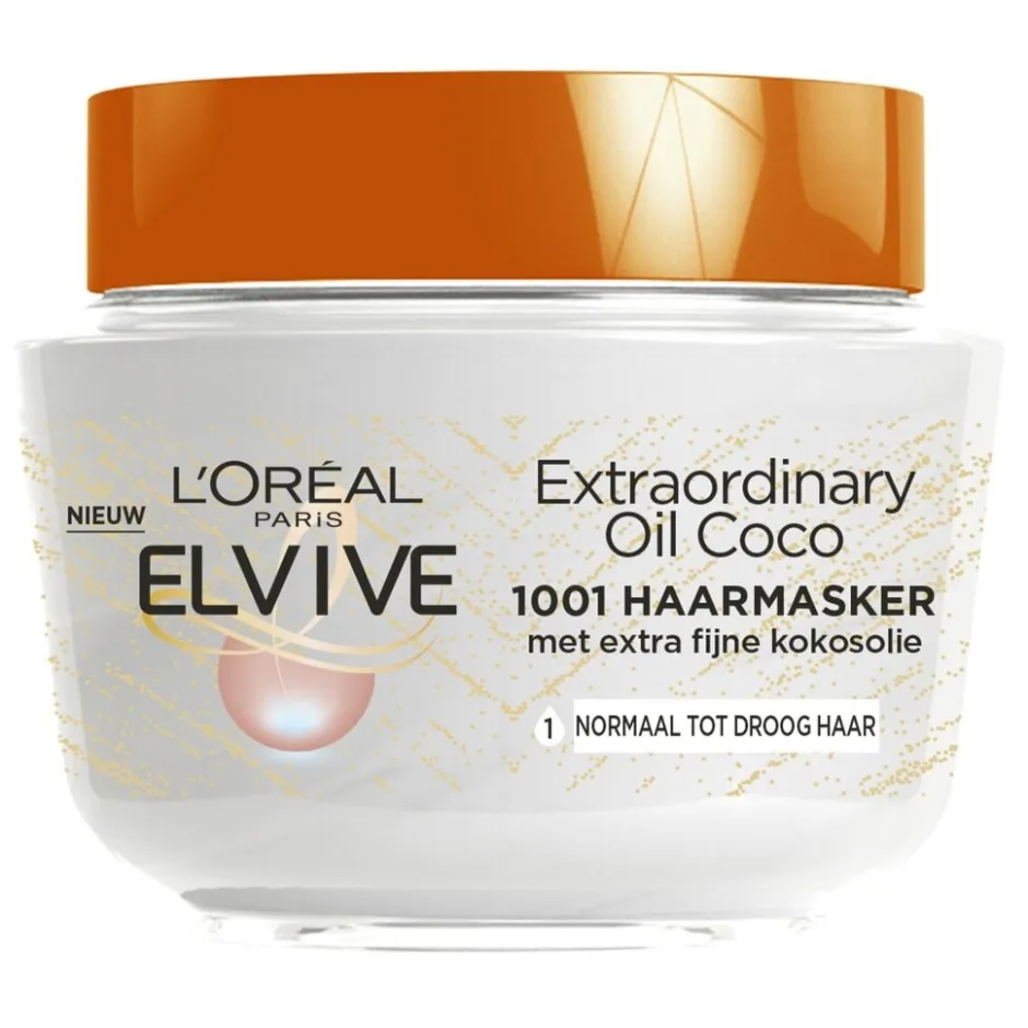 Elvive L'Oréal Paris Extraordinary Oil Fijne Kokosolie 2-In-1 Haarmasker< Haarmasker