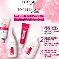 Excellence L'Oréal Paris Crème 6 Donkerblond Permanente Haarverf< Haarverf
