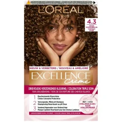 Excellence L'Oréal Paris Crème 4.3 Midden Goudbruin Haarkleuring< Haarverf