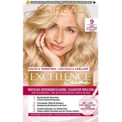 Excellence L'Oréal Paris Crème 9 Zeer Lichtblond Permanente Haarverf< Haarverf