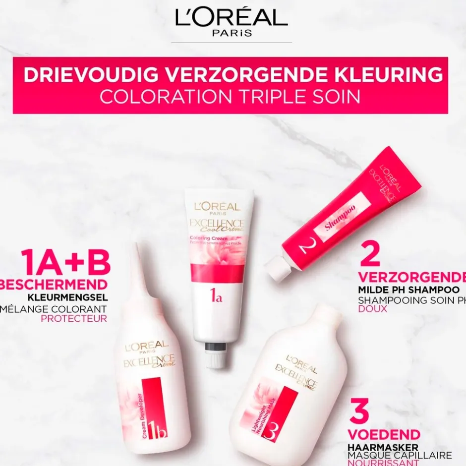 Excellence L'Oréal Paris Crème 9 Zeer Lichtblond Permanente Haarverf< Haarverf