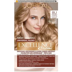 Excellence L’Oréal Paris 8U Nudes Lichtblond Permanente Haarverf< Haarverf