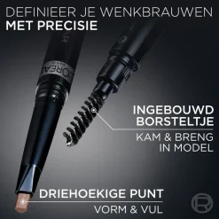 L'Oreal L'Oréal Paris Infaillible 24H Brow 3.0 Brunette Filling Triangular Pencil< Wenkbrauw Make-Up