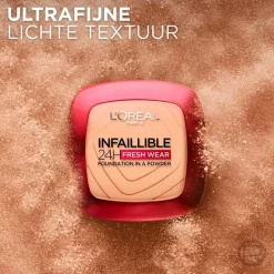 L'Oréal Paris Infaillible 24H Fresh Wear 20 Ivory Foundation in a Powder|L'Oreal Outlet
