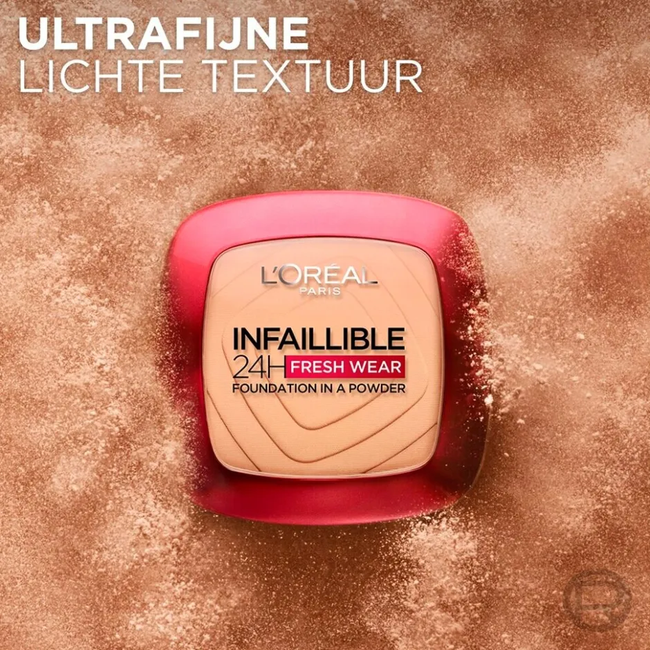 L’Oréal Paris Infaillible 24H Fresh Wear 330 Hazelnut Foundation in A Powder|L'Oreal Hot