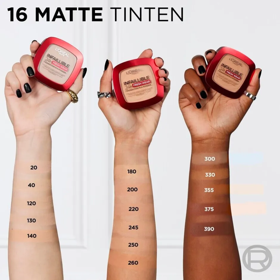 L’Oréal Paris Infaillible 24H Fresh Wear 330 Hazelnut Foundation in A Powder|L'Oreal Hot
