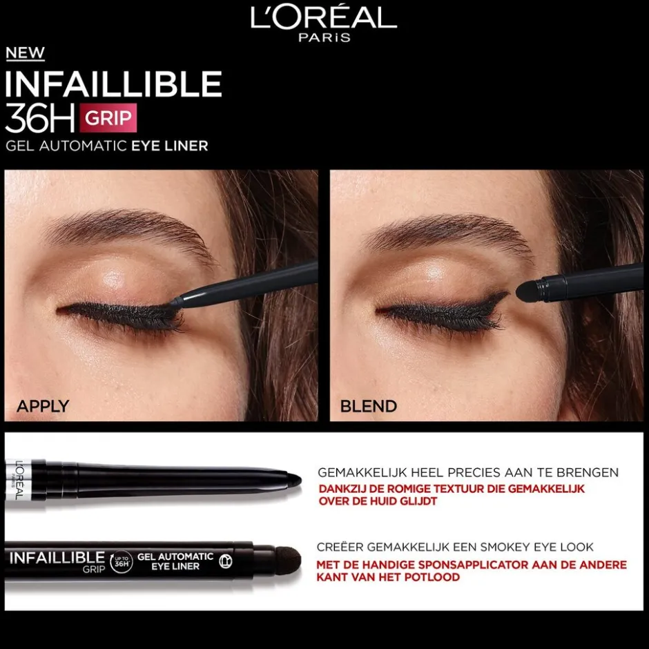 L'Oreal L'Oréal Paris Infaillible 36H Grip Gel Automatic Blue Jersey Eyeliner< Eyeliner
