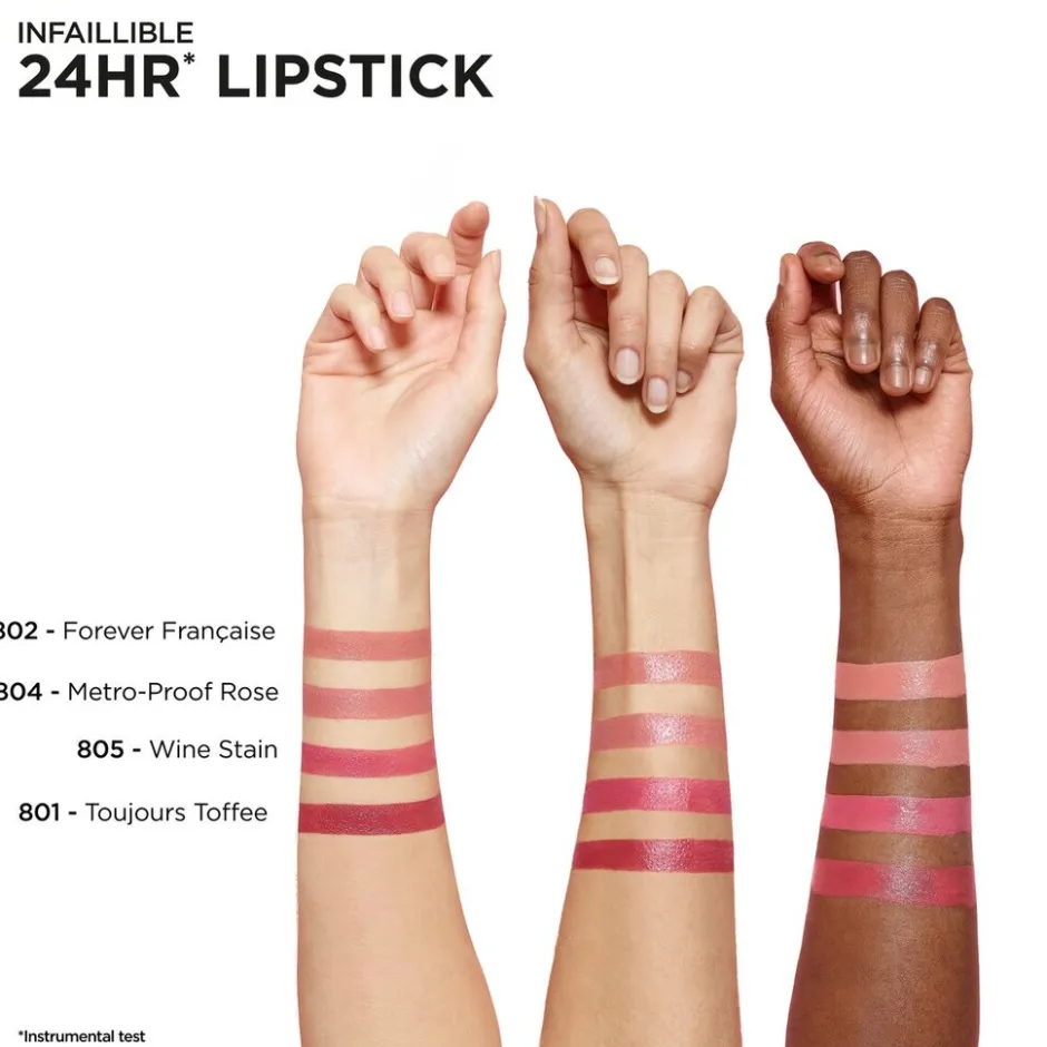 L'Oréal Paris Infaillible 24H 801 Toujours Toffee Lipstick|L'Oreal Discount
