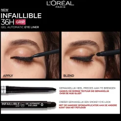 L'Oreal L'Oréal Paris Infaillible 36H Grip Gel Automatic Intense Black Eyeliner< Eyeliner