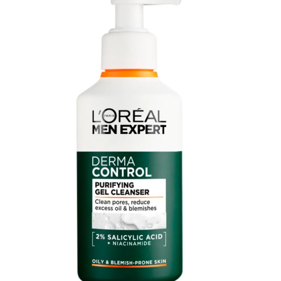 L'Oréal Paris Men Expert Derma Control Purifying Gel Cleanser|L'Oreal Paris Men Expert Sale