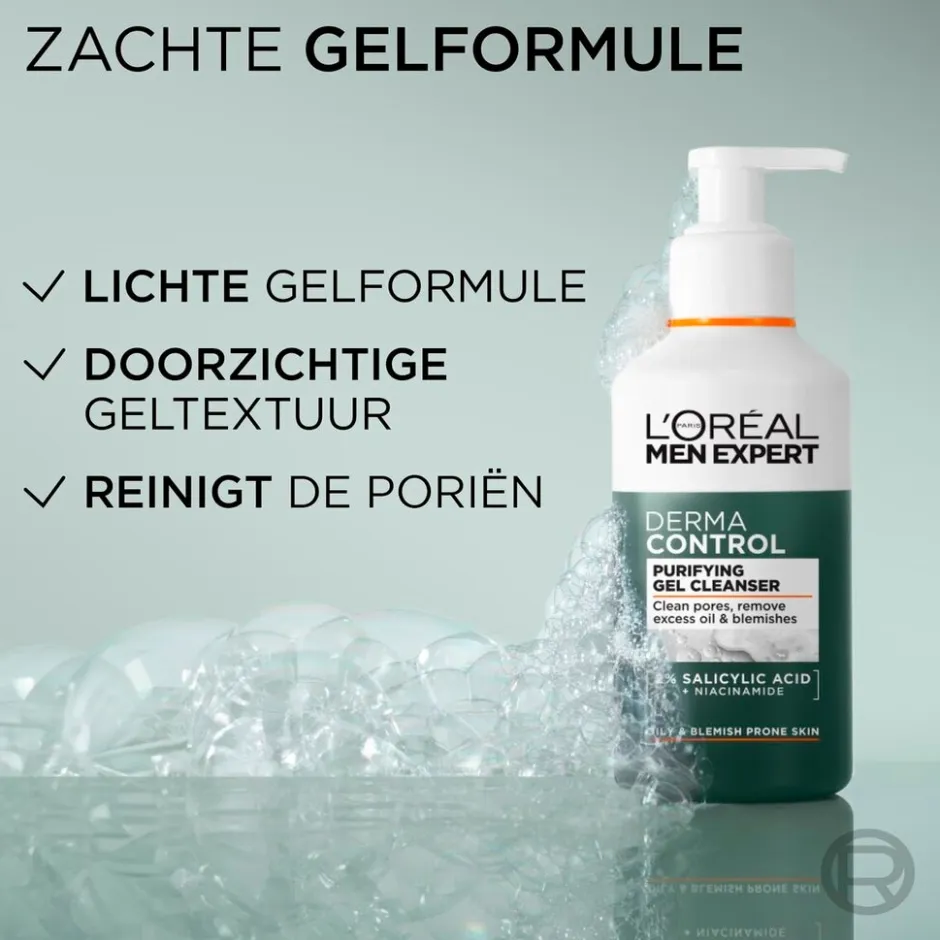 L'Oréal Paris Men Expert Derma Control Purifying Gel Cleanser|L'Oreal Paris Men Expert Sale