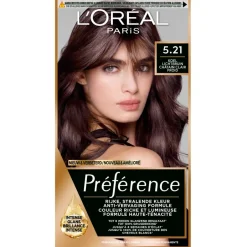 Preference L'Oréal Paris Préférence 5.21 Koel Lichtbruin Permanente Haarkleuring< Haarverf