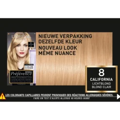 Preference L'Oréal Paris Préférence 8 Lichtblond Permanente Haarkleuring< Haarverf