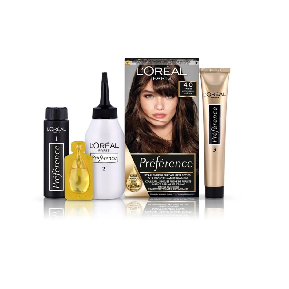 Preference L'Oréal Paris Préférence 4 Middenbruin Permanente Haarkleuring< Haarverf
