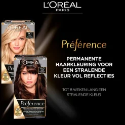 Preference L'Oréal Paris Préférence 9.1 Zeer Licht Asblond Permanente Haarkleuring< Haarverf