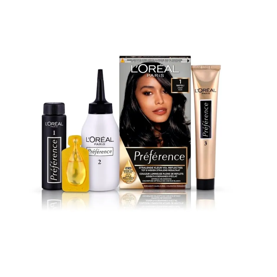 L'Oréal Paris Préférence 1.0 Zwart Permanente Haarkleuring|Preference Hot