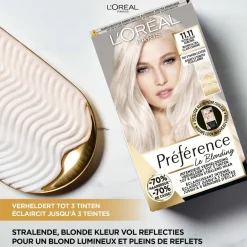 Preference L'Oréal Paris Préférence Le Blonding 11.11 Ultra Licht Asblond Permanente Haarkleuring< Haarverf