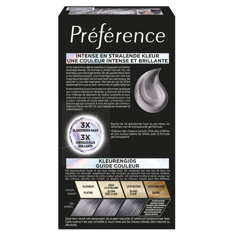 Preference L'Oréal Paris Préférence Les Vivids 9.112 Smokey Grey Permanente Haarkleuring< Haarverf