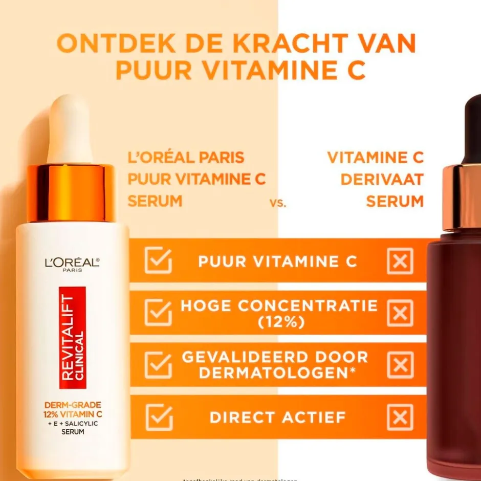 L'Oréal Paris Revitalift Clinical Pure Vitamine C 12% Serum|L'Oreal Paris Online