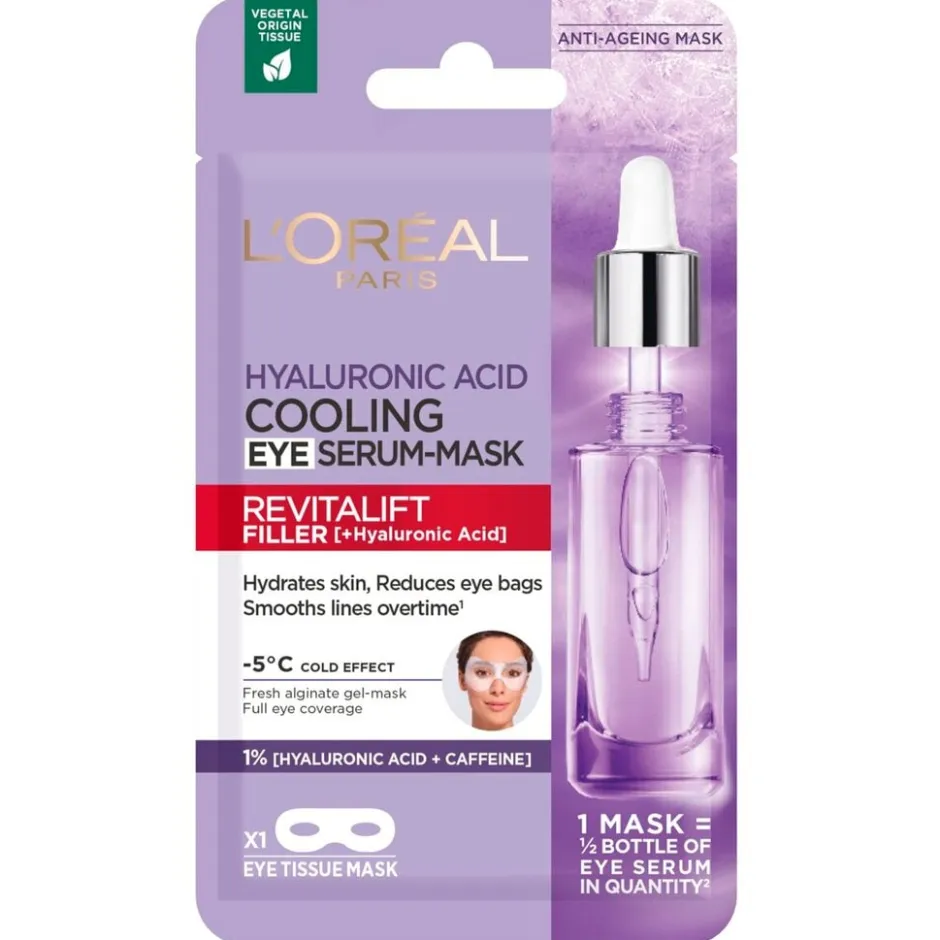 L'Oreal Paris L’Oréal Paris Revitalift Filler Verkoelend Oogserum Masker< Gezichtsmaskers